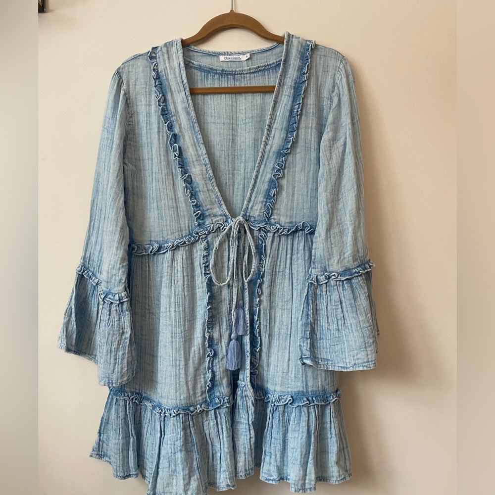 Blue Island Beach Company Tie Cover Up